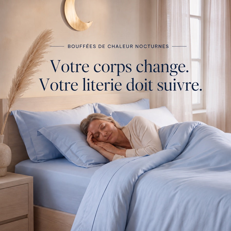 Femme dormant paisiblement dans la parure BRIZE